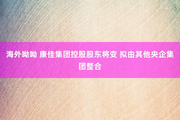 海外呦呦 康佳集团控股股东将变 拟由其他央企集团整合